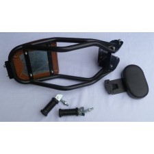 SEDLO PRO SPOLUJEZDCE S OPĚROU A RÁMEM SADA - JAWA 350CL BOBBER